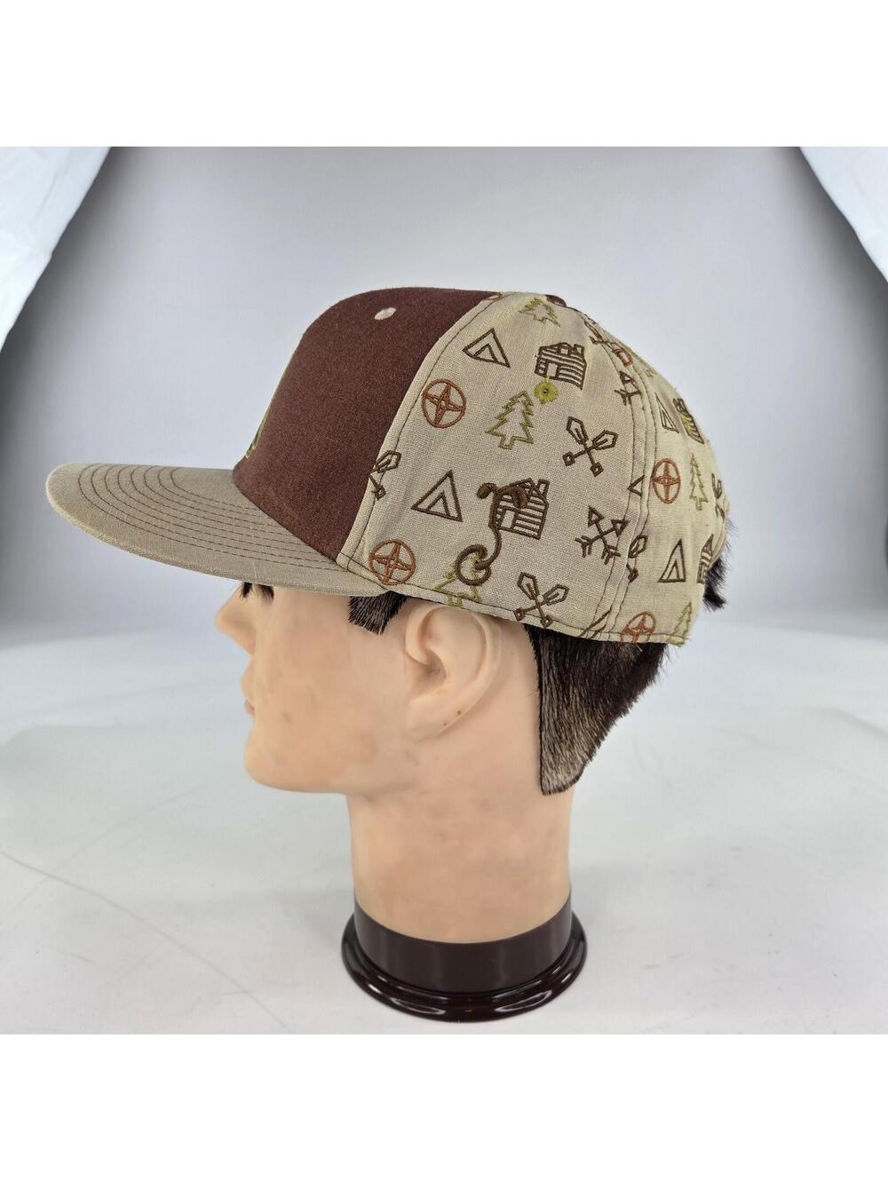 Grassroots California Mountain Division Hats Snapback Brown Hiking Camping Hat - Picture 4 of 12